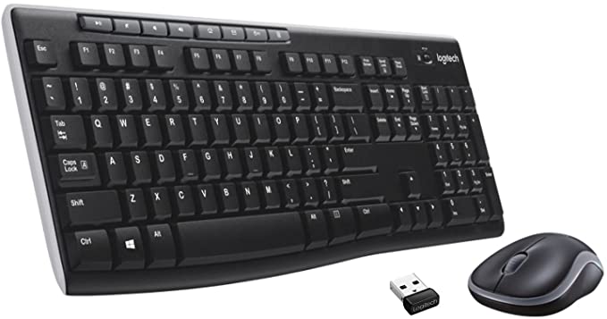 Photo 1 of Logitech MK270 Wireless Keyboard and Mouse Combo for Windows, 2.4 GHz Wireless, Compact Mouse, 8 Multimedia and Shortcut Keys, 2-Year Battery Life, for PC, Laptop, Black
