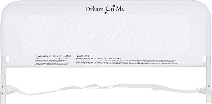 Photo 1 of Dream On Me Mesh Security Rail / Twin Size Bed Security Rail / Safe Security Rail, White
