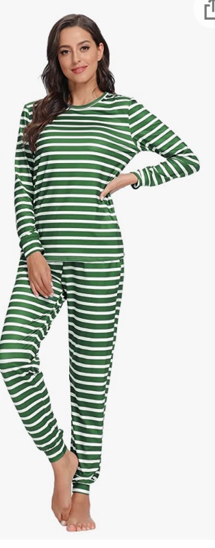 Photo 1 of Irevial Family Pajamas Matching Sets Striped/Plaid Sleepwear Holiday Pjs for Adults-XL