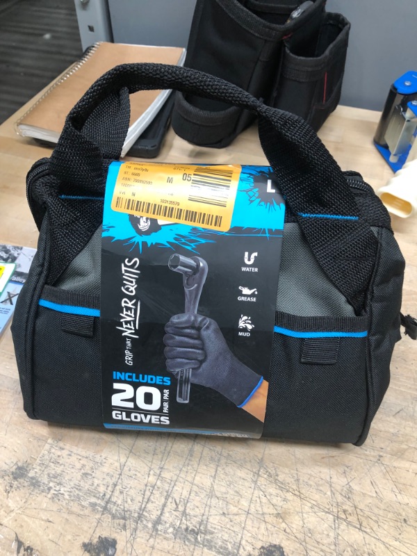 Photo 1 of GORILLA GRIP
Large Gloves in 10 in. Speed Bag (20-Pack)