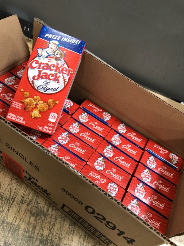 Photo 2 of **BEST IF USED BY 5/3/22-NOUN REFUNDABLE**Wholesale Cracker Jack (25 PACK)