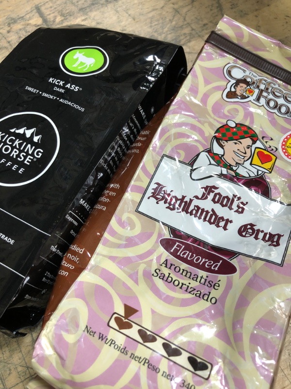 Photo 1 of **BEST IF USED BY 4/22-NOU REFUNDABLE** THE COFFE FOOL/KICKING HORSE 2 PACK COFFE
