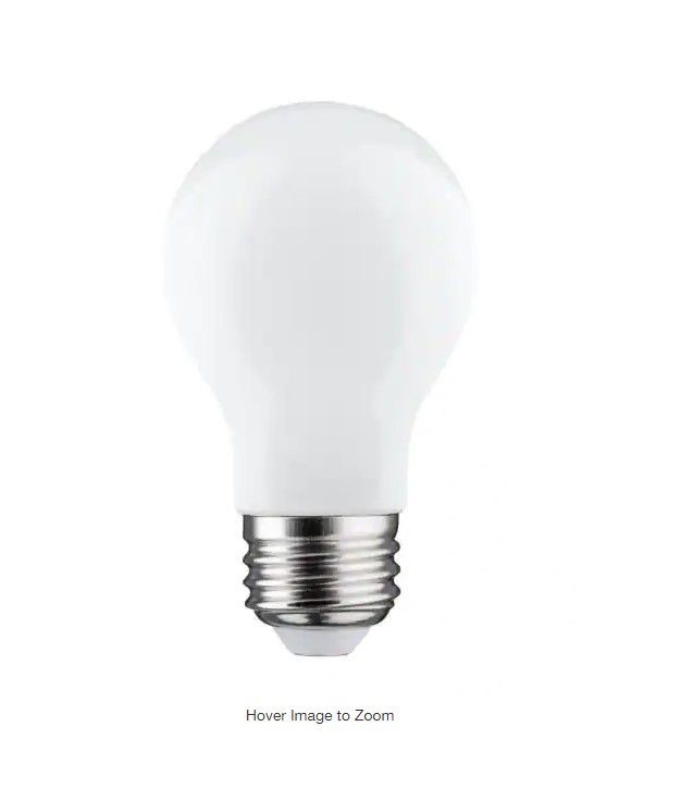 Photo 1 of  Equivalent A19 Energy Star Dimmable LED Light Bulb Bright White (4-Pack) (2 COUNT)
