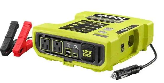 Photo 1 of RYOBI
ONE+ 18V 800-Watt Max 12V Automotive Power Inverter with Dual USB Ports