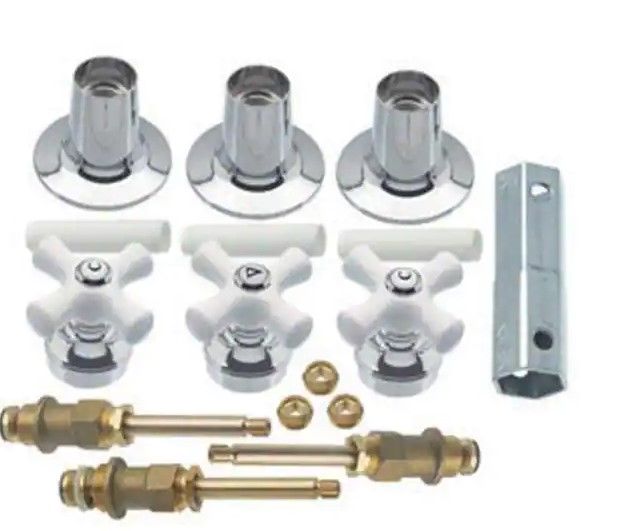 Photo 1 of 
DANCO
Porcelain Cross-Handle Bathtub and Shower Faucet Rebuild Kit