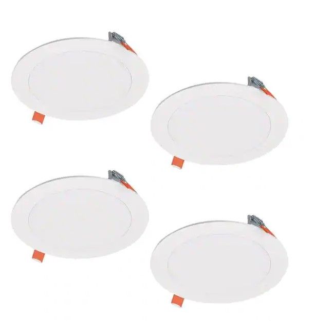 Photo 1 of Halo
HLBSL6 Series 6 in. 3000K-5000K Selectable CCT Integrated LED White Downlight Recessed Light with Round Trim (4-Pack)