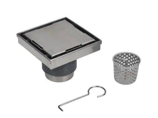 Photo 1 of 
OATEY
Designline 6 in. x 6 in. Stainless Steel Square Shower Drain with Tile-In Pattern Drain Cover