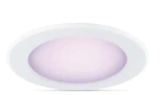 Photo 1 of 
Philips
Color and Tunable White 5/6 in. LED 65W Equivalent Dimmable Smart Wi-Fi Wiz Connected Recessed Downlight Kit