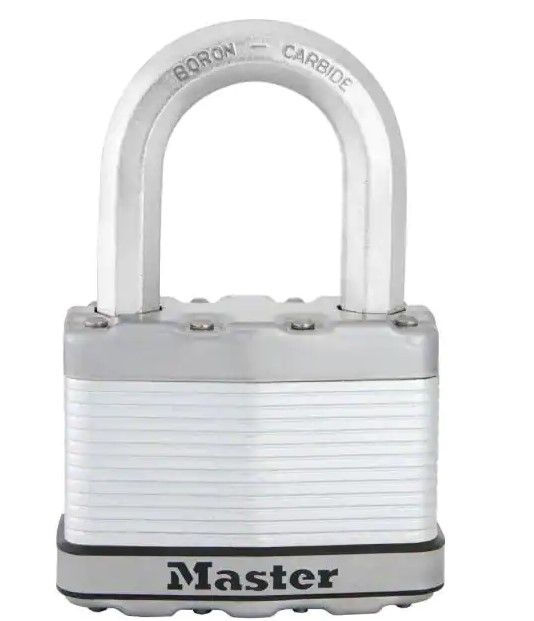 Photo 1 of 
Master Lock
Heavy Duty Outdoor Padlock with Key, 2-1/2 in. Wide, 1-1/2 in. Shackle