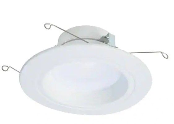 Photo 1 of Halo
RL56 Series 5/6 in. Daylight White Selectable CCT Integrated LED White Recessed Light with Baffle White Trim 1221 Lumens