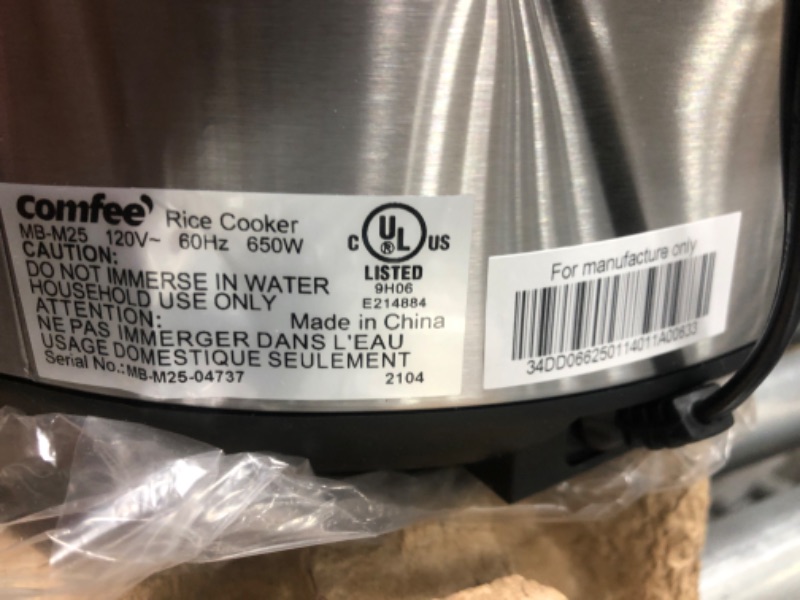 Photo 4 of COMFEE' Rice Cooker, Slow Cooker, Steamer, Stewpot, Saute All in One (12 Digital Cooking Programs) Multi Cooker (5.2Qt ) Large Capacity, 24 Hours Preset & Instant Keep Warm