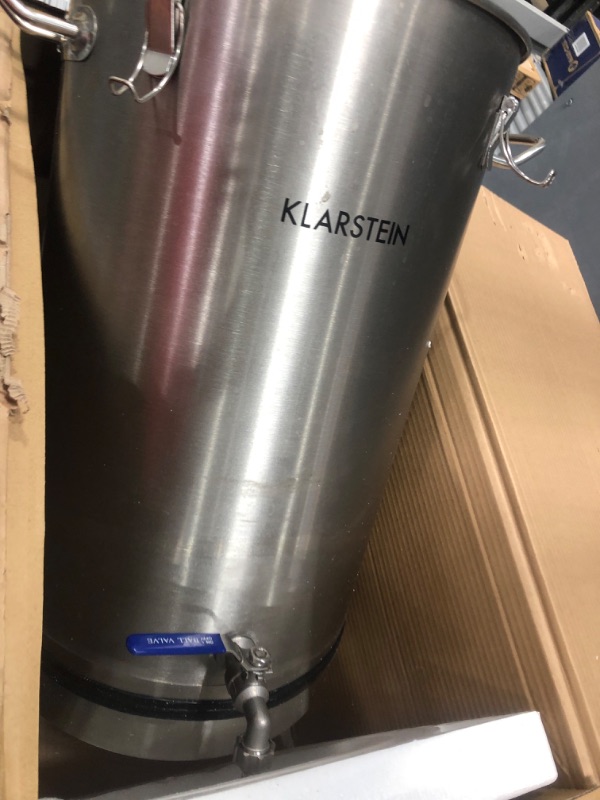 Photo 2 of **parts only** KLARSTEIN Maischfest Beer Brewing Kettle - Mash Tun, 5-Piece Brewing Equipment Set, 1000W & 1600W Power, LCD Display, Touch Control Panel, Temperature, 6.6 Gallon (25 Litre), Stainless Steel
