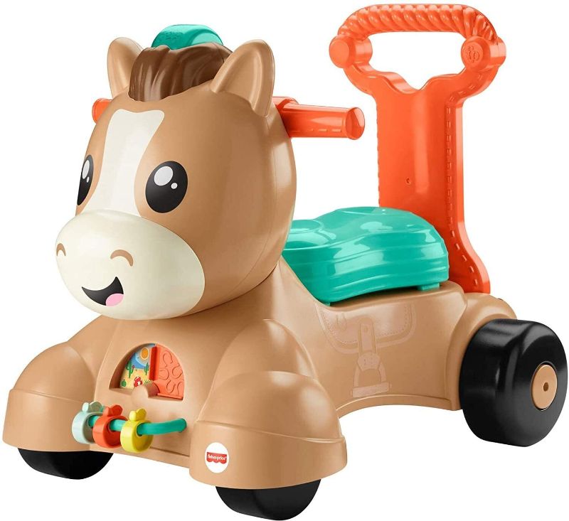 Photo 1 of Fisher-Price Walk Bounce & Ride Pony, Infant to Toddler Musical Walker and Ride-on Toy
