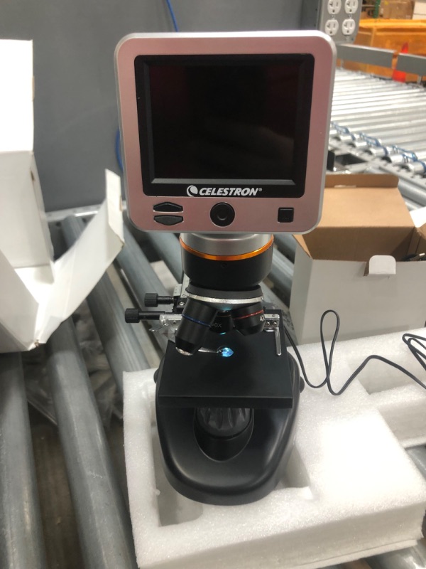 Photo 3 of **screen does not light up** Celestron – LCD Digital Microscope II – Biological Microscope with a Built-In 5MP Digital Camera – Adjustable Mechanical Stage �–Carrying Case and 1GB Micro SD Card
