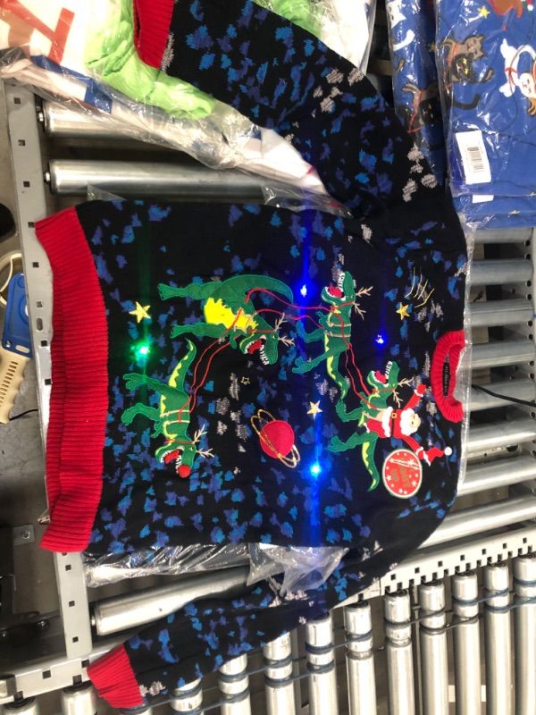 Photo 2 of Blizzard Bay Men's Ugly Christmas Sweater Light Up - Size Small 