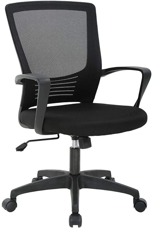 Photo 1 of Incomplete (Parts Only) - Office Chair Ergonomic Desk Chair Swivel Rolling Computer Chair Executive Lumbar Support Task Mesh Chair Metal Base for Home Office, Black
- Missing hardware//bottom half of chair 