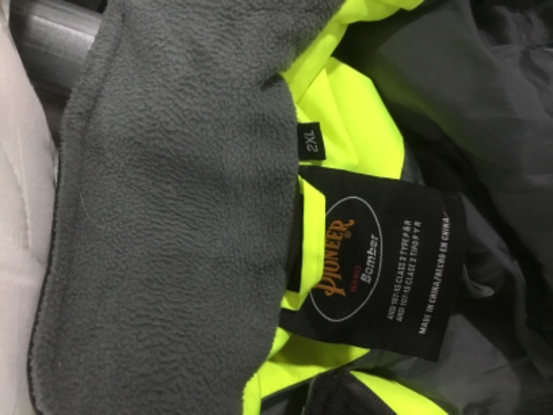 Photo 3 of PIONEER High Visibility, Waterproof, 300D Nano Tech Heated Safety Bomber Jacket - 2XL