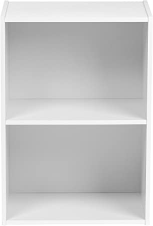 Photo 1 of IRIS USA Small Spaces Wood, Bookshelf Storage Shelf, Bookcase, 2-Tier, White
