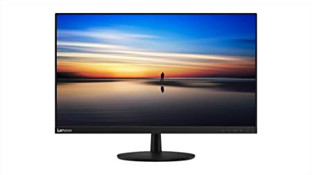 Photo 1 of Lenovo L27M-28 27-Inch FHD LED Backlit LCD USB Type-C Monitor, FreeSync, Wide Angle, Narrow Bezel, 75Hz, 4ms, Vesa Mount Capable, 65E6KAC1US, Black
