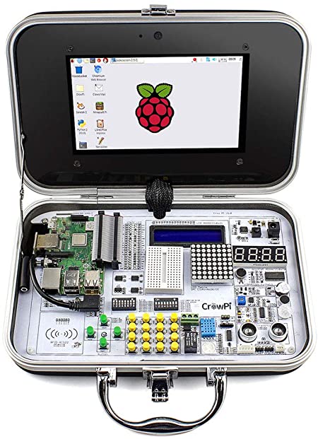 Photo 1 of ELECROW Crowpi Raspberry Pi 4 3 b 3b+ 4b+ Kit Raspberry Pi Learning Programming Kit with Sensors - Advanced Version
