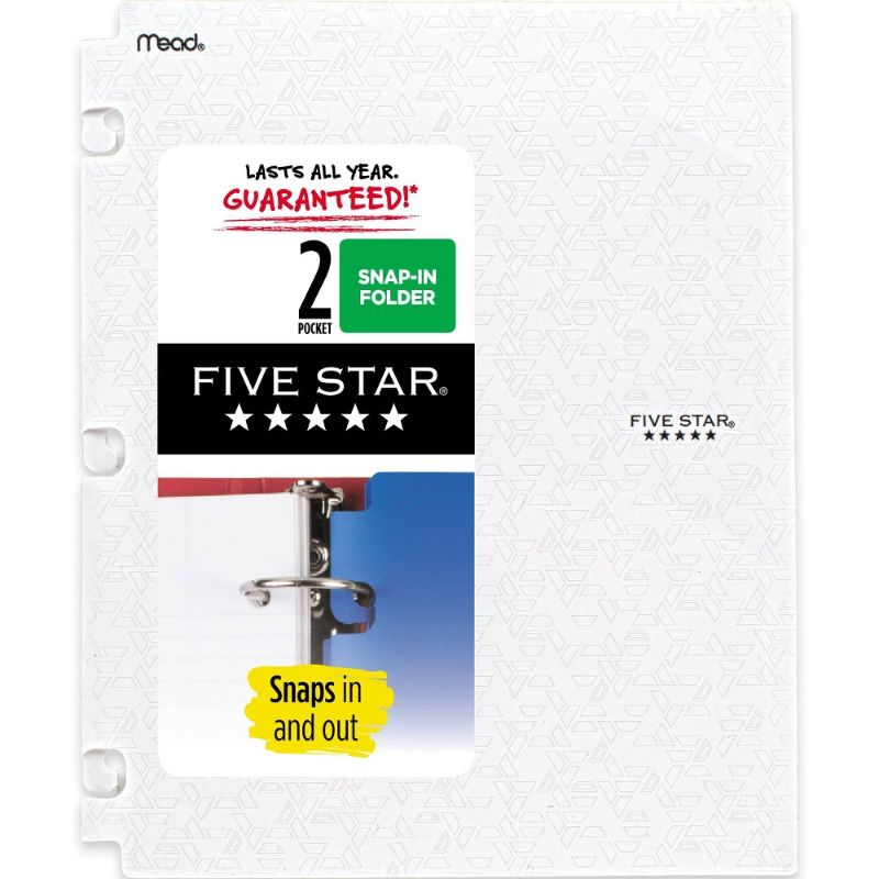 Photo 1 of Five Star Poly Portfolio Snap In 2 Pocket 4 pack 


