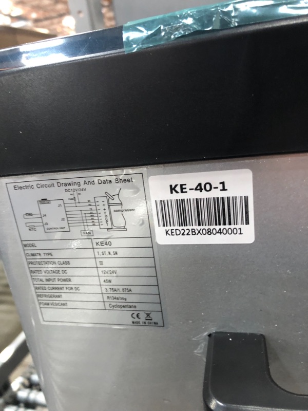 Photo 1 of KEED BING Portable Refrigerator 42Qt, Dual Zone 12v Car Refrigerator, Carbon Steel Shell Car Freezer, Compressor Cooler for Car Truck Vehicle RV Boat Outdoor & Home use(-4?-68?)
