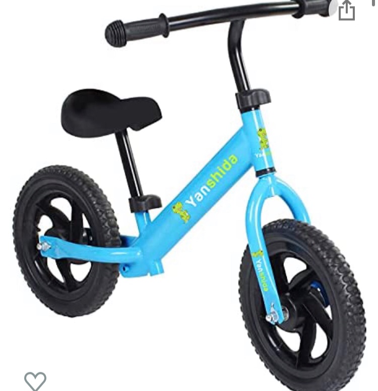 Photo 1 of Balance Bike, 12 Inch No Pedals Bicycle Beginner Toddler Bike for Girls & Boys Ages 2, 3, 4, 5 Years Old, Indoor Outdoor Bicycle with Adjustable Seat & Handlebar Height & Lightweight