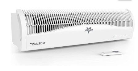 Photo 1 of Vornado TRANSOM Window Fan with 4 Speeds, Remote Control White 