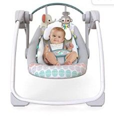 Photo 1 of Bright Starts Whimsical Wild Portable Compact Automatic Deluxe Baby Swing