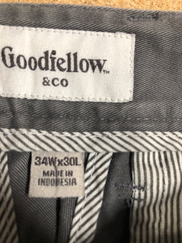 Photo 3 of Men's Slim Fit Chino Pants - Goodfellow & Co™
SIZE 34W X 30L