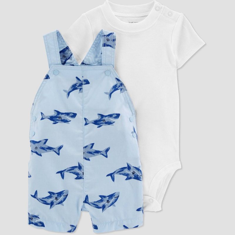 Photo 1 of Baby Boys' Shark Top & Bottom Set 9 months 2pack