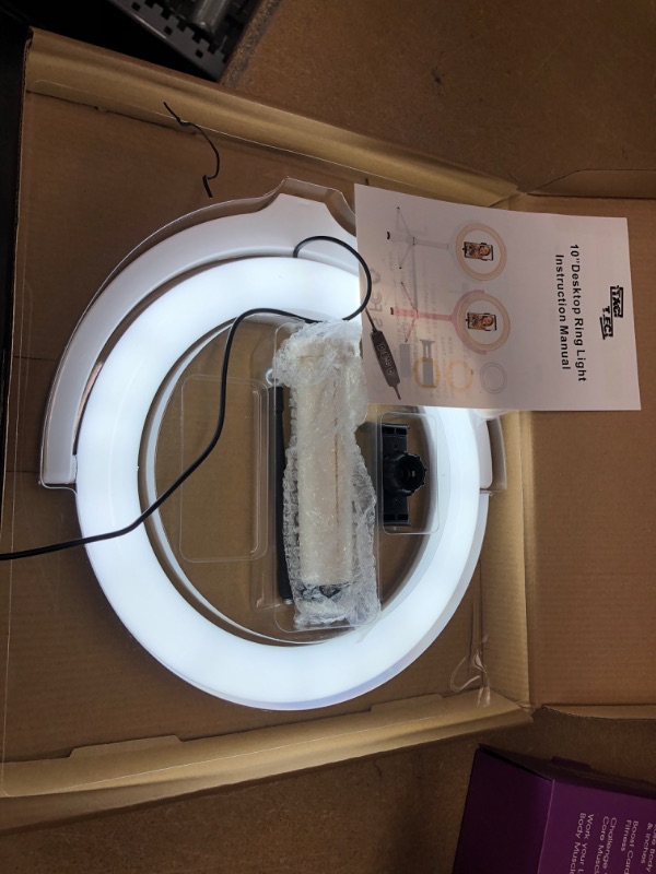 Photo 2 of 10" LED Selfie Ring Light for Computer/Laptop