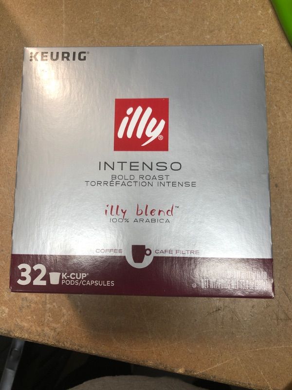 Photo 2 of BEST BY 5/08/2022
***NON-REFUNDABLE***
Illy Coffee, Intense & Robust, Intenso Dark Roast Coffee K-Cups, Made With 100% Arabica Coffee, All-Natural, No Preservatives, Coffee Pods for Keurig Coffee Machines, K-Cups, 32 K Cup Pods,, 13.4 Oz