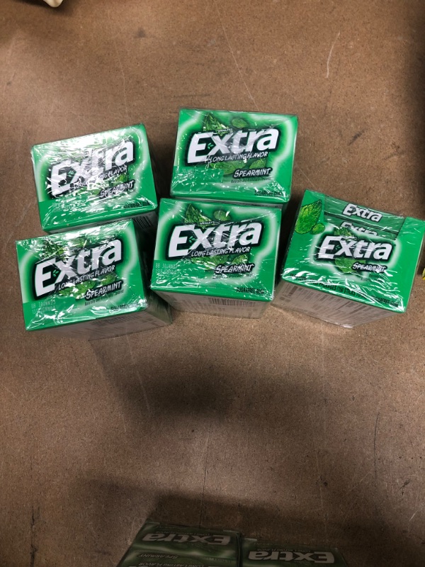 Photo 1 of BEST BT 1/2023
***NON-REFUNDABLE***
5
EXTRA Spearmint Sugarfree Chewing Gum, 15 Pieces (Pack of 10)