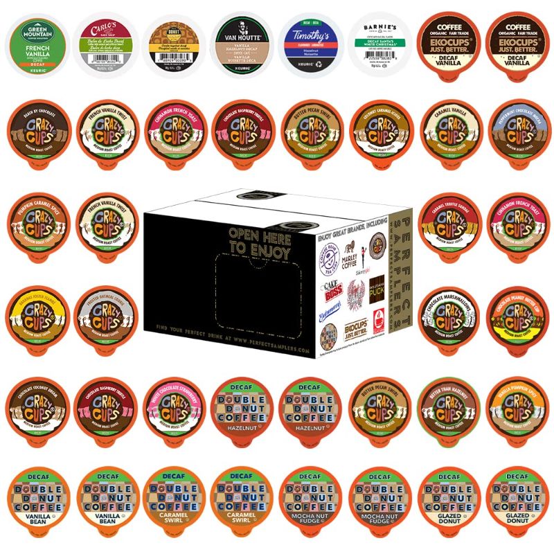 Photo 1 of BEST B Y 2/9/22
***NON-REFUNDABLE***
Flavored Decaf Coffee Pods Variety Pack, Great Mix of Decaffeinated Coffee Pods Compatible with all Keurig K Cups Brewers, 40 Count Bulk Coffee Pods Pack
