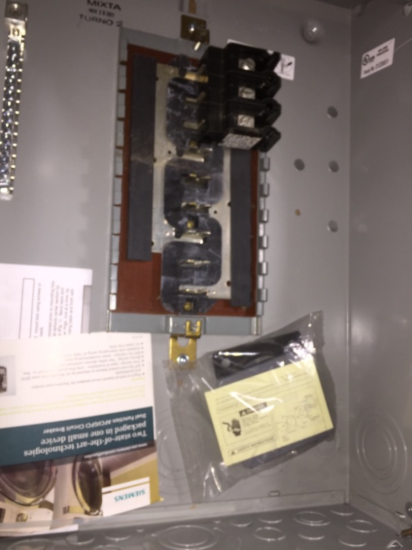Photo 1 of Siemens SN Series 125 Amp 12-Space 24-Circuit Outdoor Main Lug Plug-on Neutral Load Center