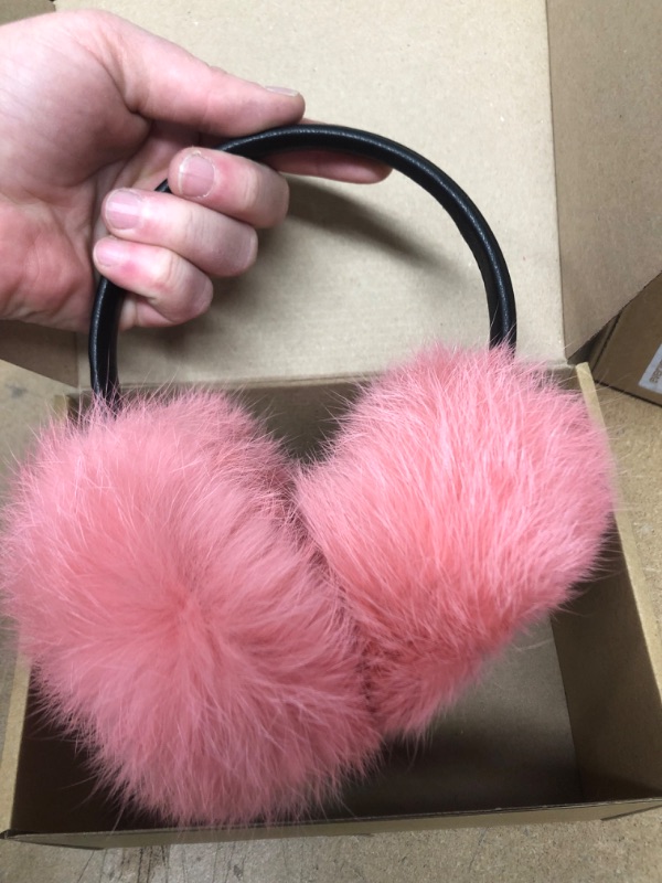 Photo 3 of Warm Fur Female Earmuffs Made Of Genuine Rabbit Fur