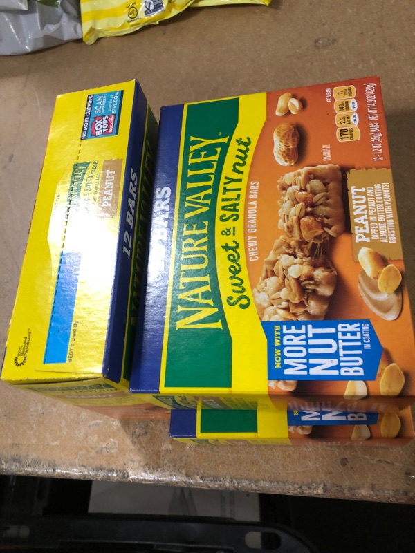 Photo 3 of **BEST BY 04-22-2022**Nature Valley Granola Bars, Sweet and Salty Nut, Peanut, 14.8 oz, 12 ct
3-PACK