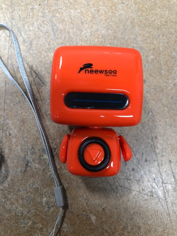 Photo 1 of Neewsee Mini Bluetooth Speakers Robot Shape Portable Handsfree Waterproof with Microphone Loud Speakers with 8-9 Hours Playtime, Indoor & Outdoor Activities Sports Beach Pool Party Shower (Orange)
