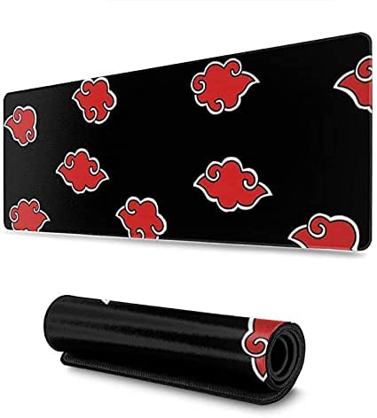 Photo 1 of Itachi Akatsuki Mouse pad Gaming Large Anime Cute Big Black and red Desk pad Long Funny Cool Extra Hard Heated Keyboard mat
