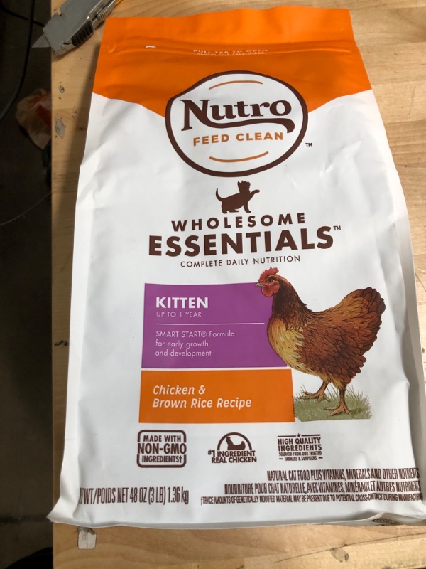 Photo 2 of NOT REFUNDABLE**EXPIRES 4/18/22**Nutro Products 79105117425 Chicken & Whole Brown Rice Recipe Kitten Food
