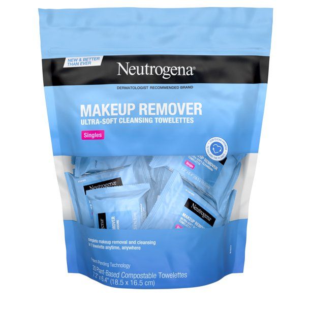 Photo 1 of NOT REFUNDABLE**3 PACK**Neutrogena Makeup Cleansing Face Towelettes, Individually Wrapped, 20 Count
