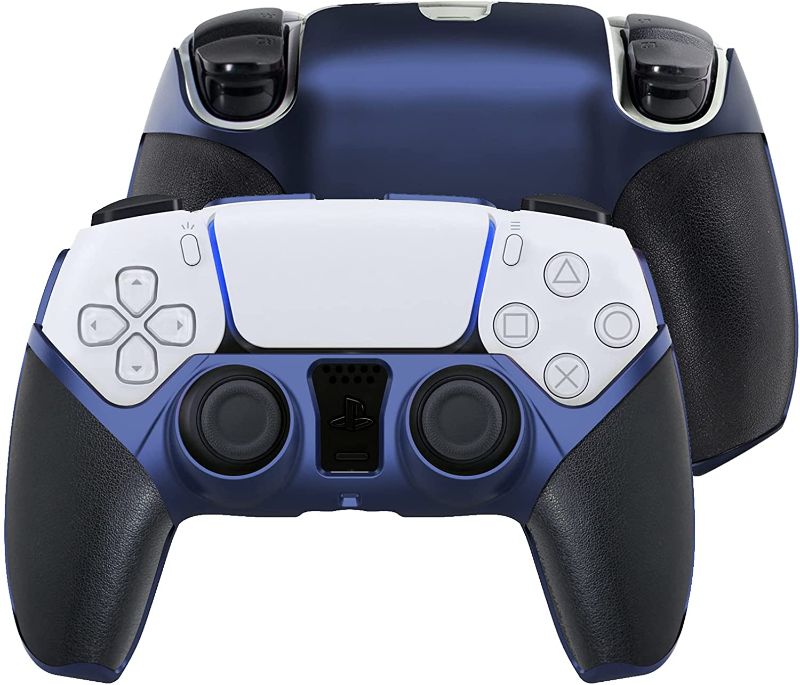 Photo 1 of Hacker's Protective PS5 Controller Case Cover with Genuine Leather?Better Grip for Game Experience(Blue)
