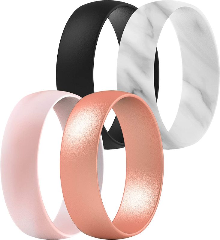 Photo 1 of ThunderFit Silicone Wedding Ring for Men & Women, 6.3mm Wide - 1.65mm Thick SIZE 4.5 - 5
&
ThunderFit Silicone Wedding Ring for Men & Women, 6.3mm Wide - 1.65mm Thick SIZE 7.5 - 8


