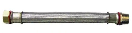 Photo 1 of ( 2 ) 3/4 in. FIP x 3/4 in. MIP x 18 in. Stainless Steel Water Heater Supply Line
