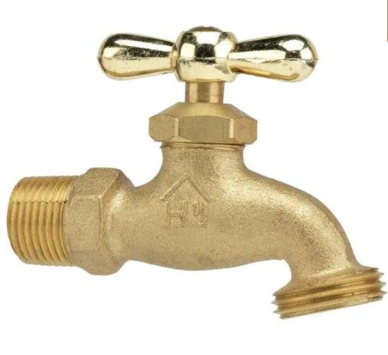 Photo 1 of ( 6 valves ) 3/4 in. MIP and 1/2 in. FIP x 3/4 in. MHT Lead Free Brass Hose Bibb Valve
