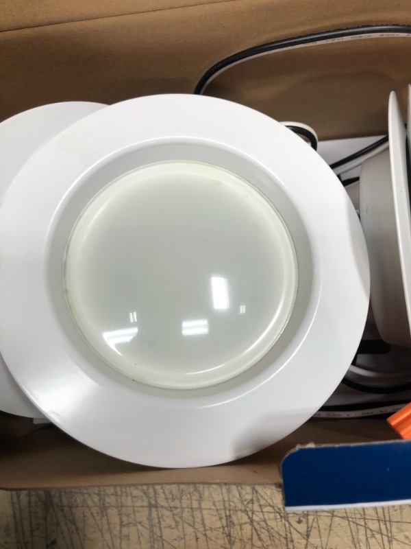 Photo 2 of 4 in. Color Temperature Selectable Integrated LED Recessed CEC-T20 Trim (4-Pack)
