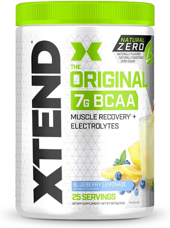 Photo 1 of **NON REFUNDABLE** best by date: 11/2023 XTEND Natural Zero BCAA Powder Blueberry Lemonade 