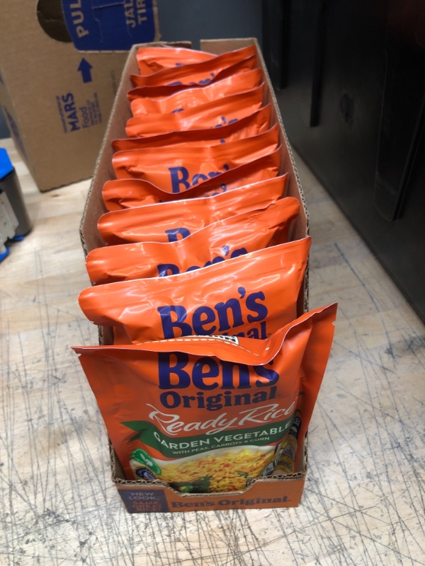 Photo 2 of **NON REFUNDABLE** best by date: 4/2022 BEN'S ORIGINAL Ready Rice Pouch Garden Vegetable Rice, 8.8 Ounce (Pack of 12)
