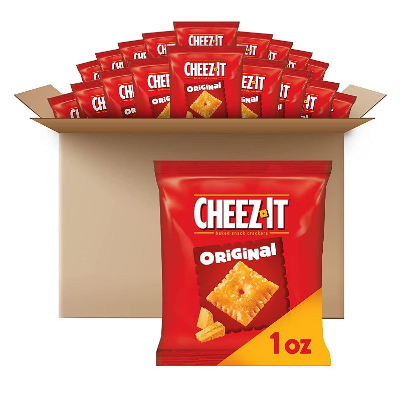 Photo 1 of **expire date:6/18/2022**NON REFUNDABLE** Cheez-It Baked Snack Cheese Crackers, Original, School Lunch Snacks, 1 oz Bag (40 Bags)
